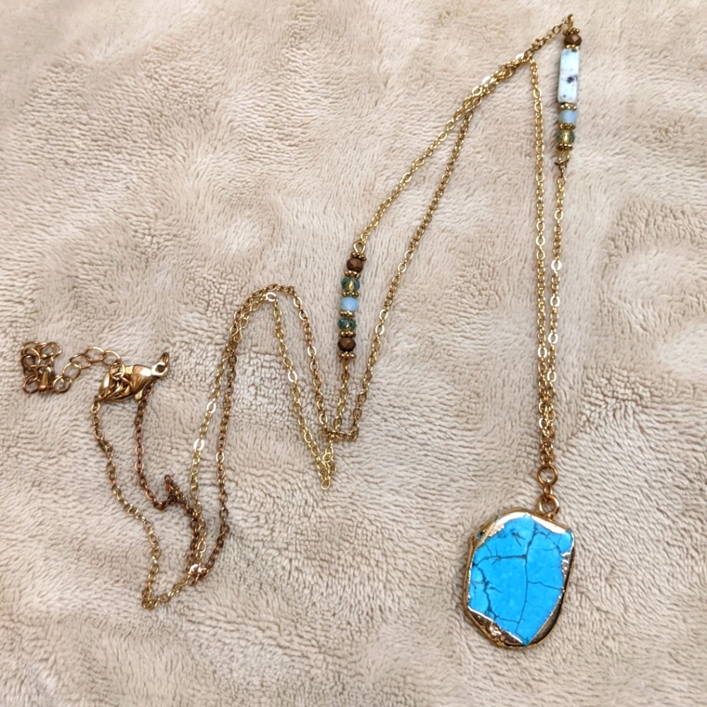 Long Turquoise Necklace